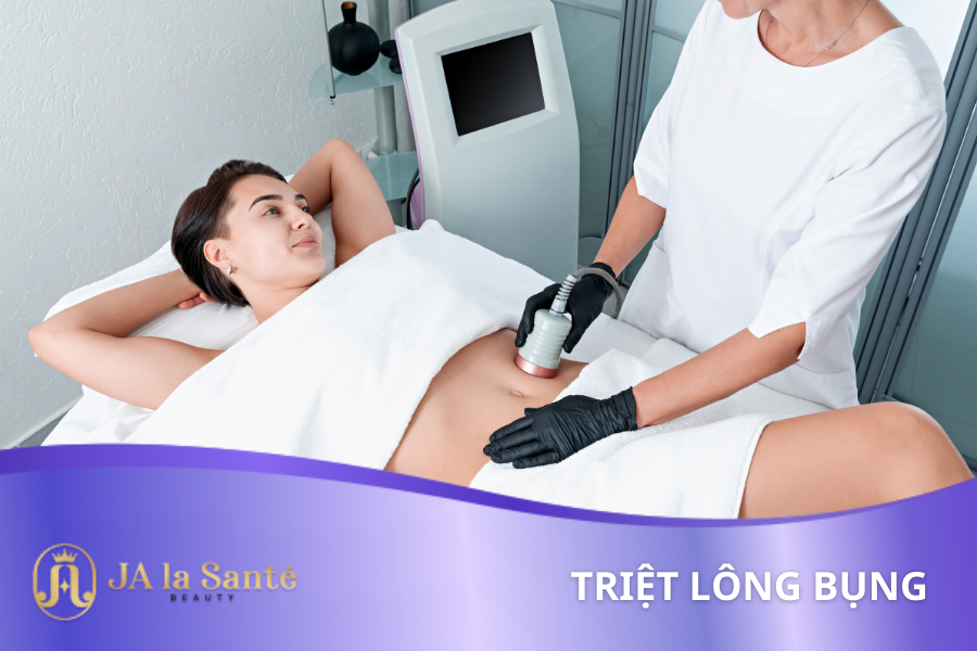 triệt lông bụng